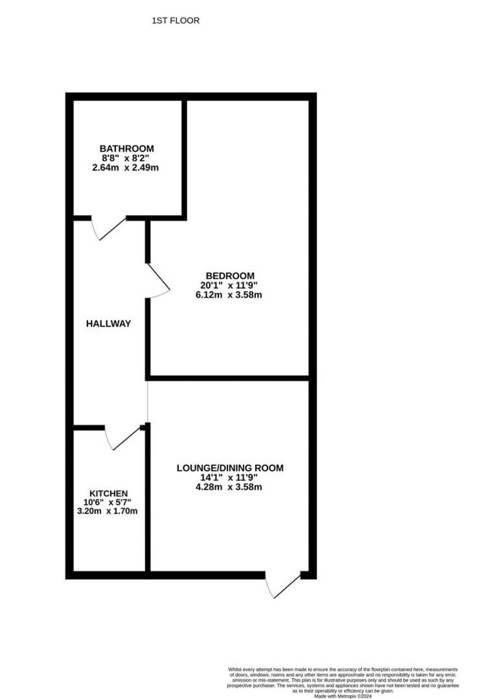 Floorplan for 176a Shaw Heath, Shaw Heath, Stockport