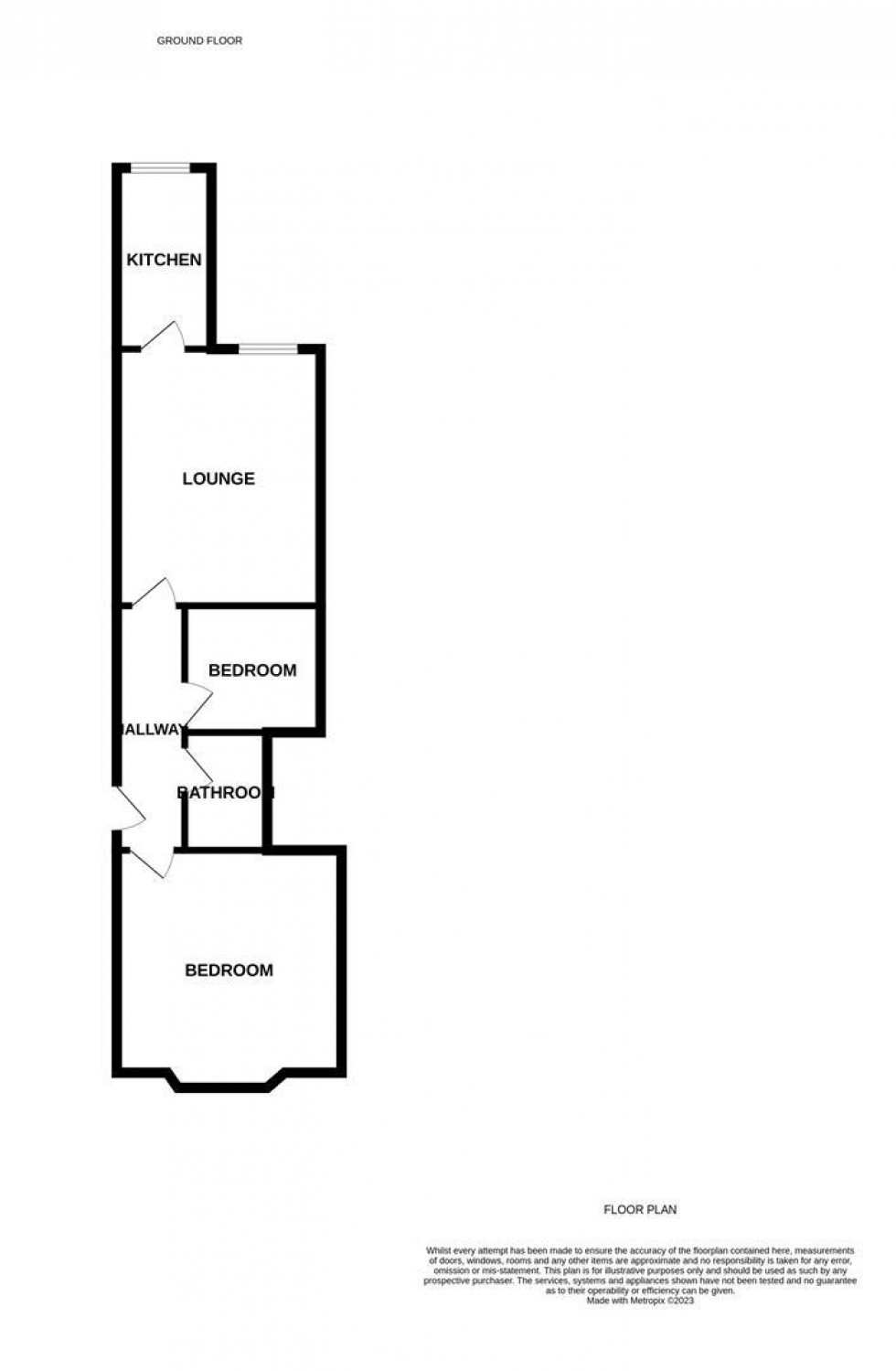 Floorplan for Elfin Villas, Buxton Road, Great Moor, Stockport