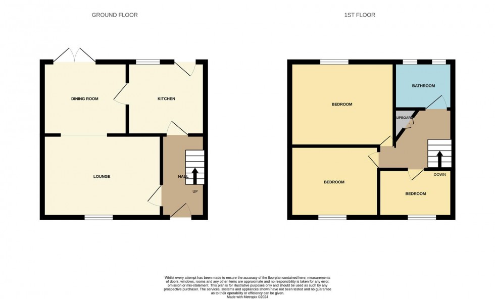 Floorplan for Branksome Drive, Heald Green, Cheadle