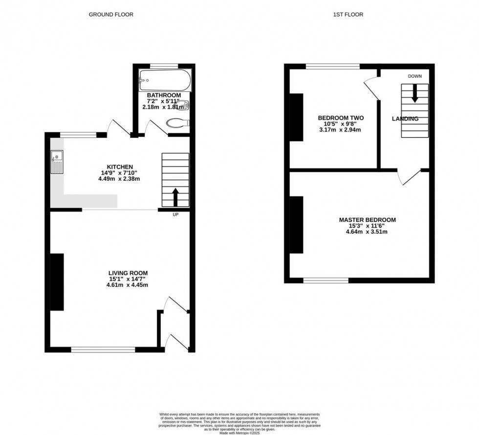 Floorplan for Buxton Road, Great Moor, Stockport